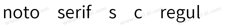 noto serif s c regul字体转换